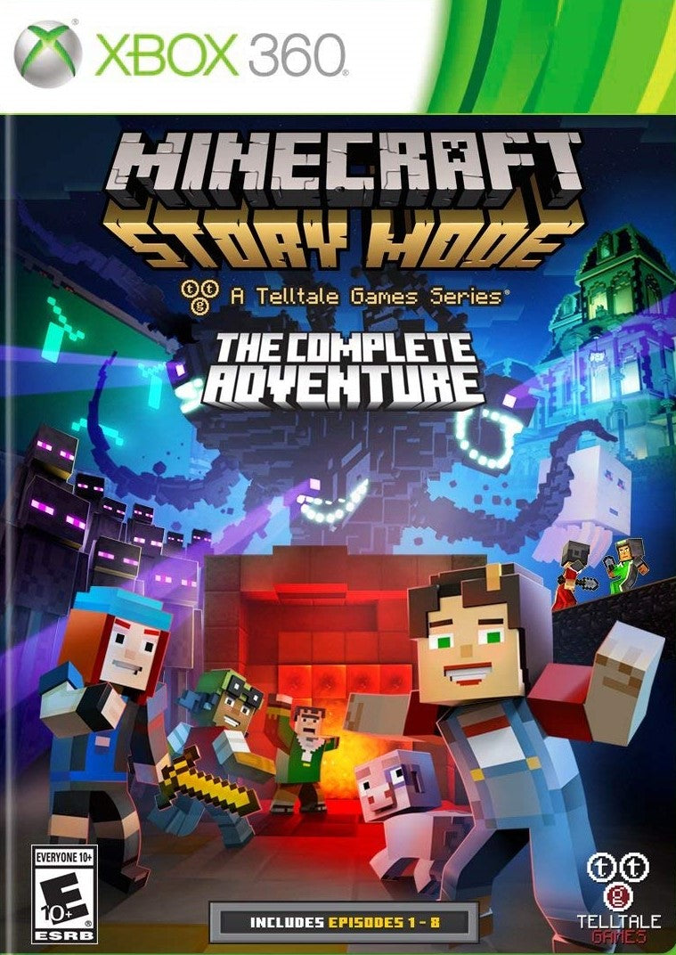 Minecraft: Story Mode - The Complete Adventure Xbox 360 - Video Game - Used - CaveGamers