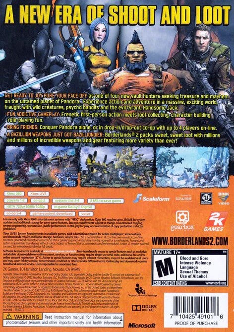 Borderlands 2 Xbox 360 - Video Game - Used - CaveGamers - Image 2
