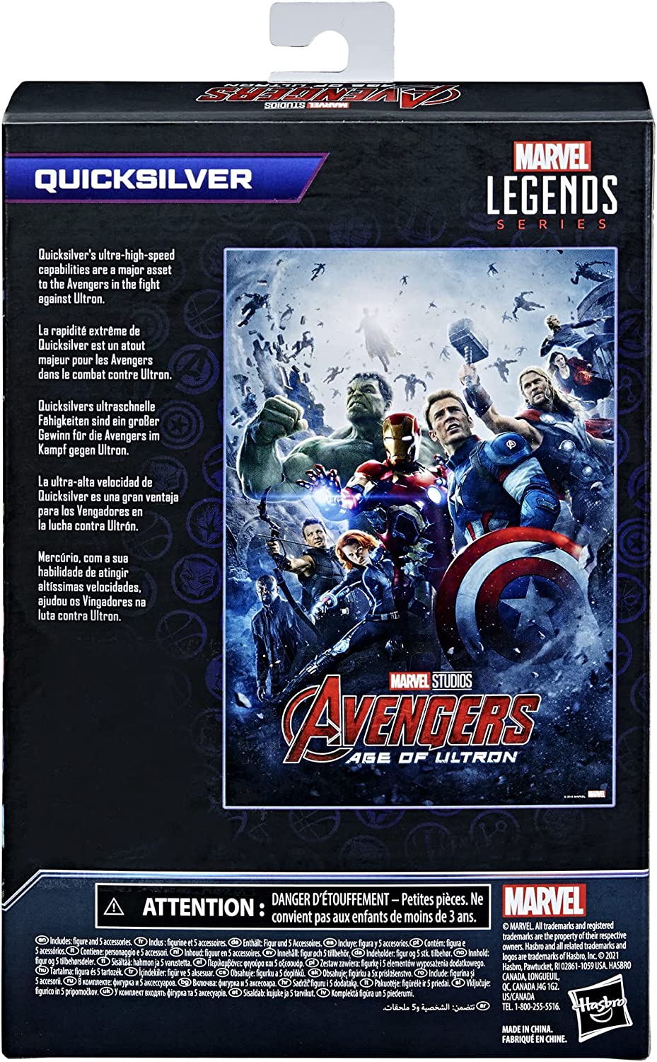 Quicksilver - Marvel Avengers: Age of Ultron Legends Series 6" Action Figure