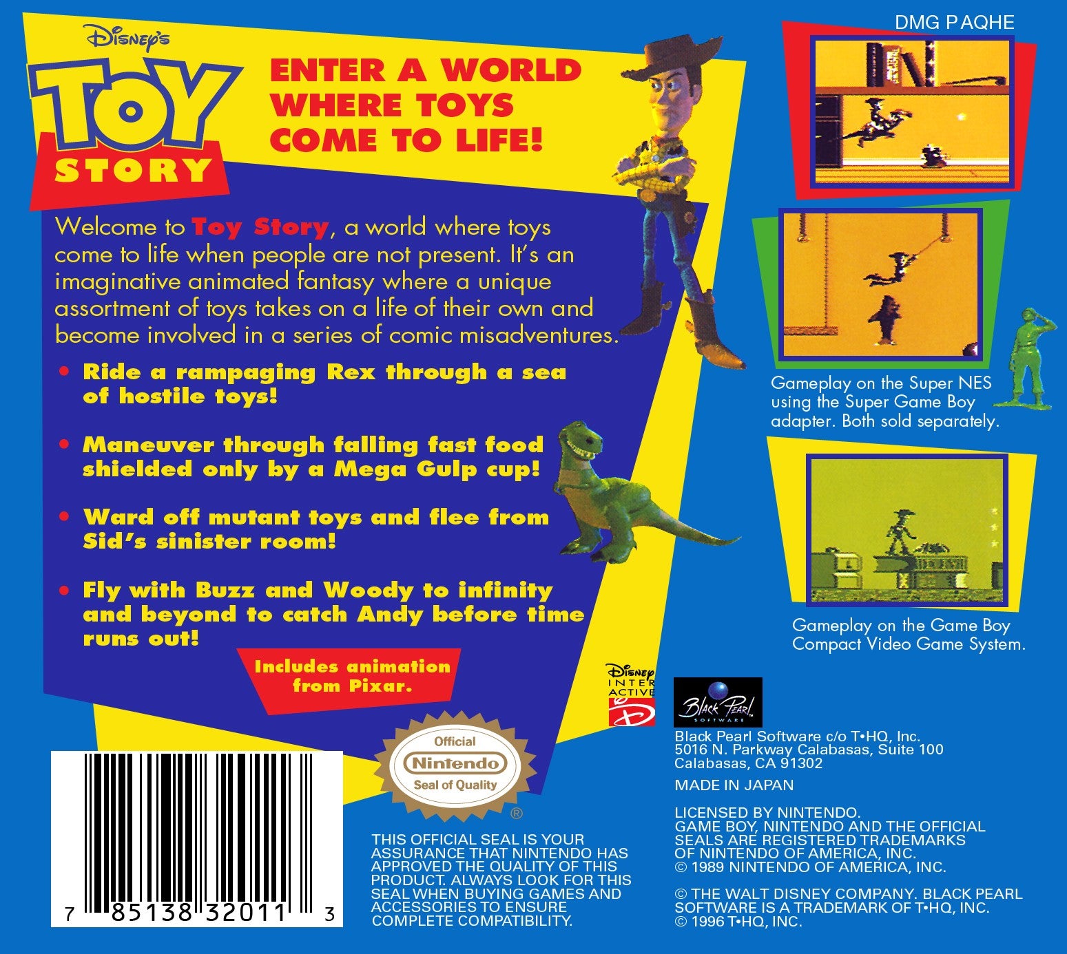 Toy Story Game Boy - Video Game - Used - CaveGamers - Image 2