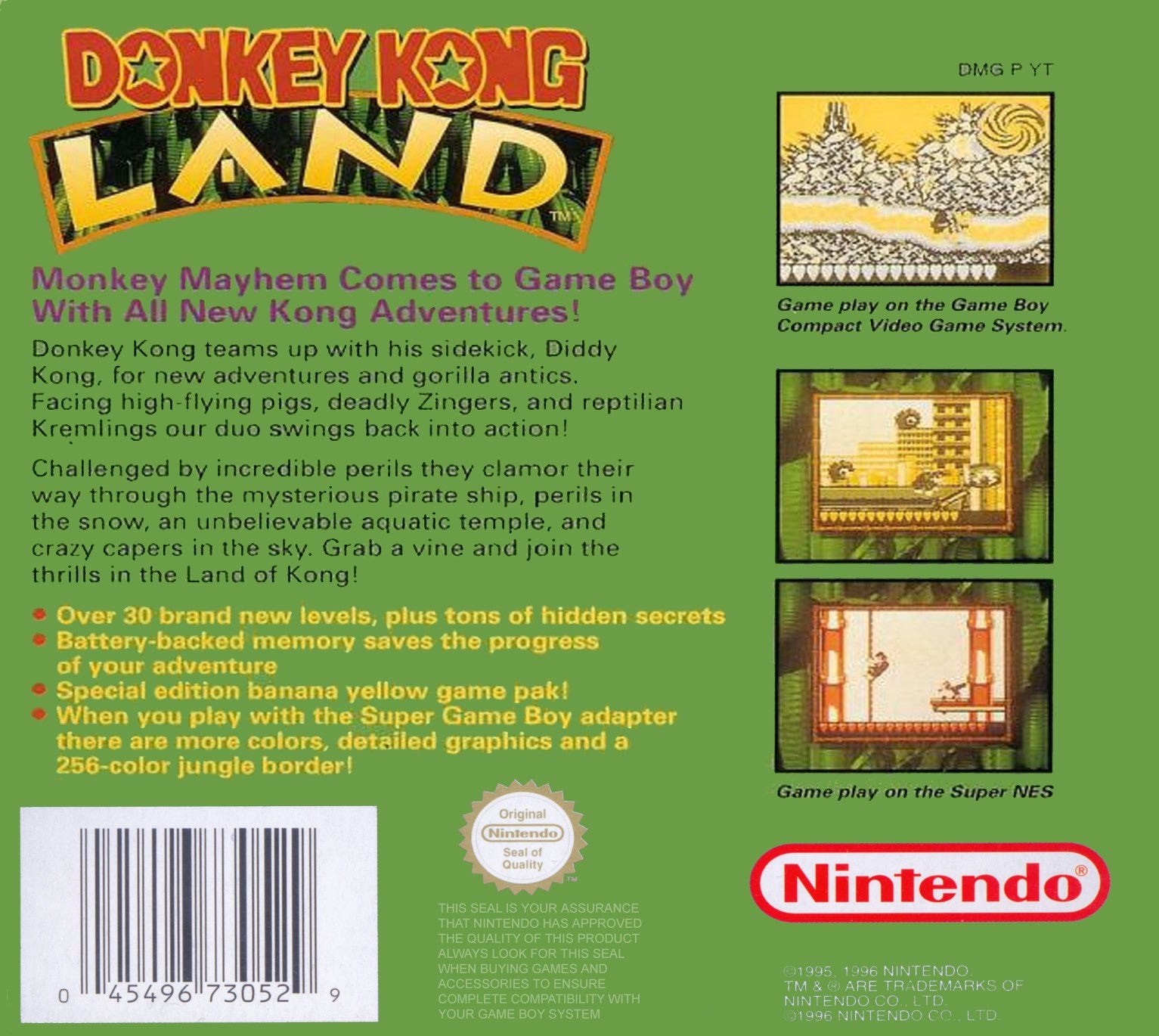 Donkey Kong Land Game Boy - Video Game - Used - CaveGamers - Image 2