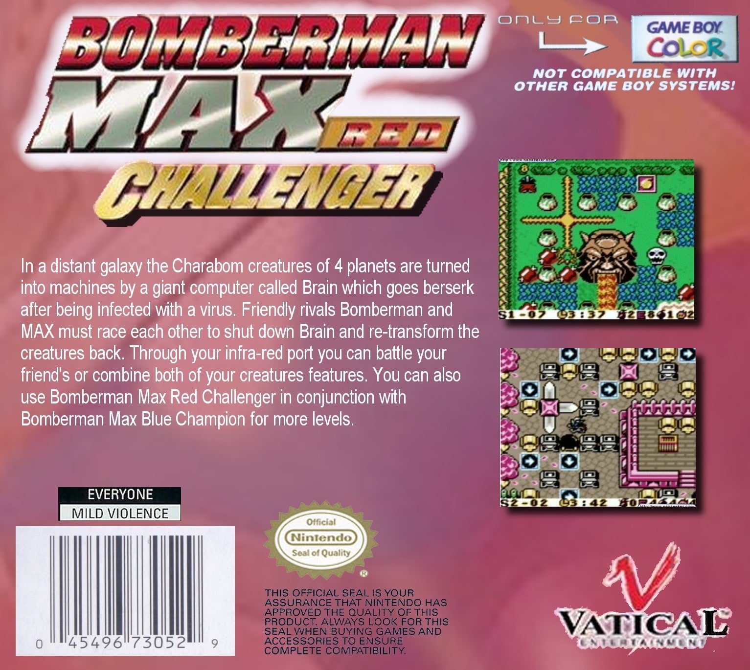 Bomberman Max Red Challenger Game Boy Color - Video Game - Used - CaveGamers - Image 2
