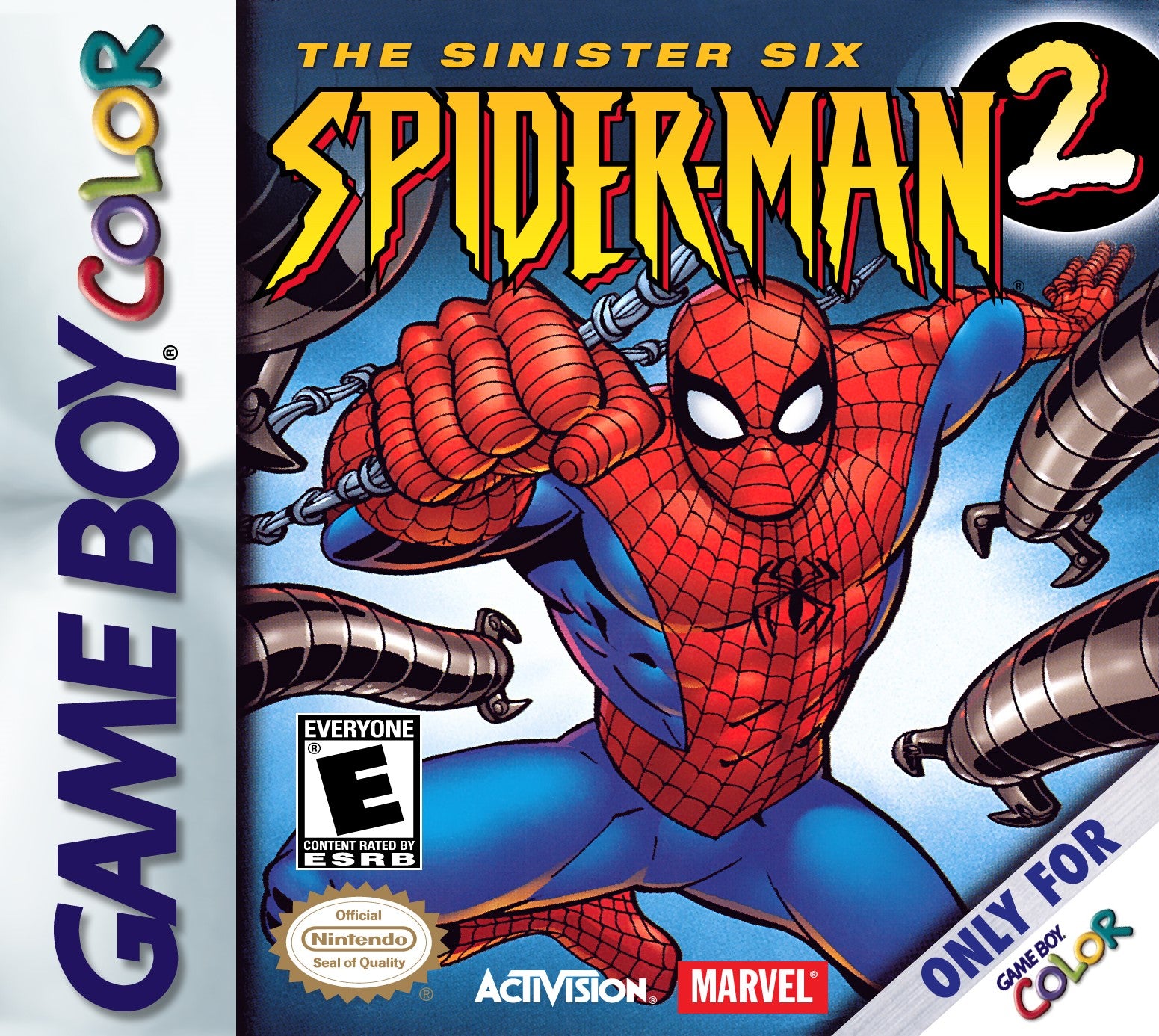 Spider-Man 2: The Sinister Six Game Boy Color - Video Game - Used - CaveGamers