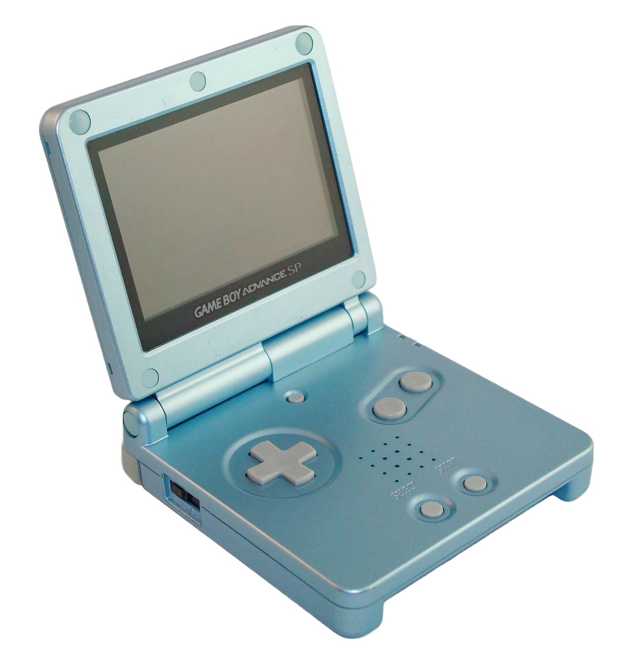Game Boy Advance SP - Pearl Blue AGS-101 - Video Game System - Used - CaveGamers