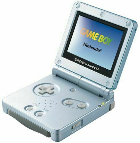 Game Boy Advance SP - Pearl Blue AGS-101 - Video Game System - Used - CaveGamers - Image 2