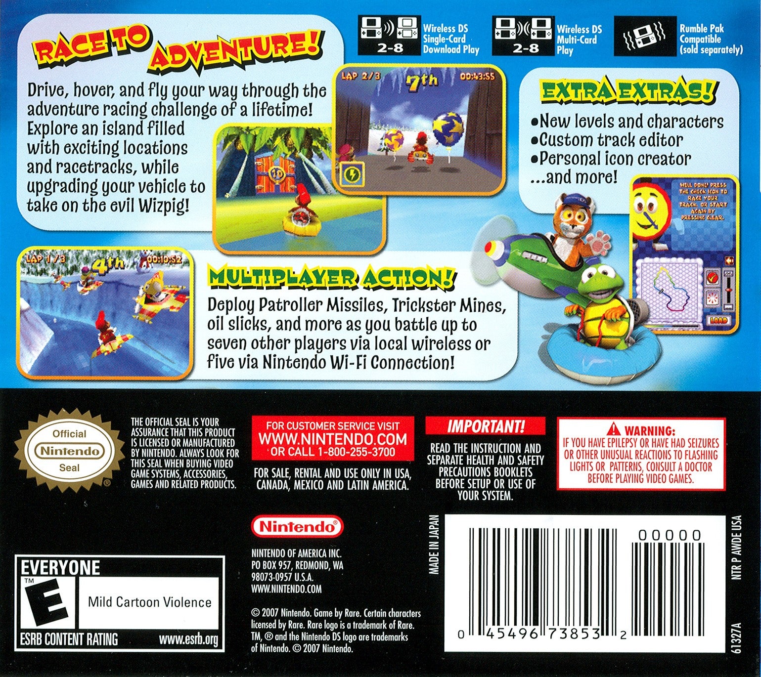 Diddy Kong Racing DS - Video Game - Used - CaveGamers - Image 2