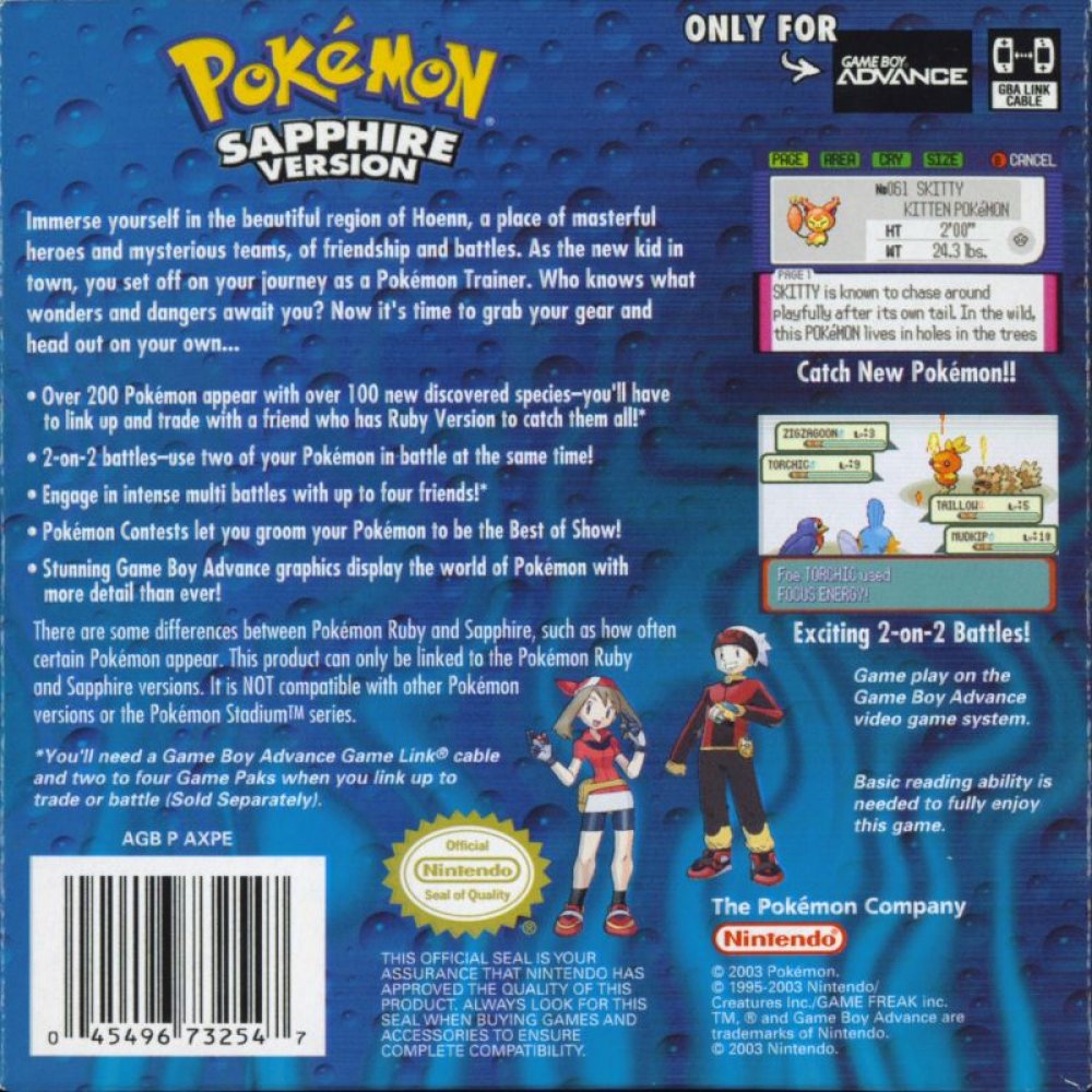 Pokemon Sapphire Version