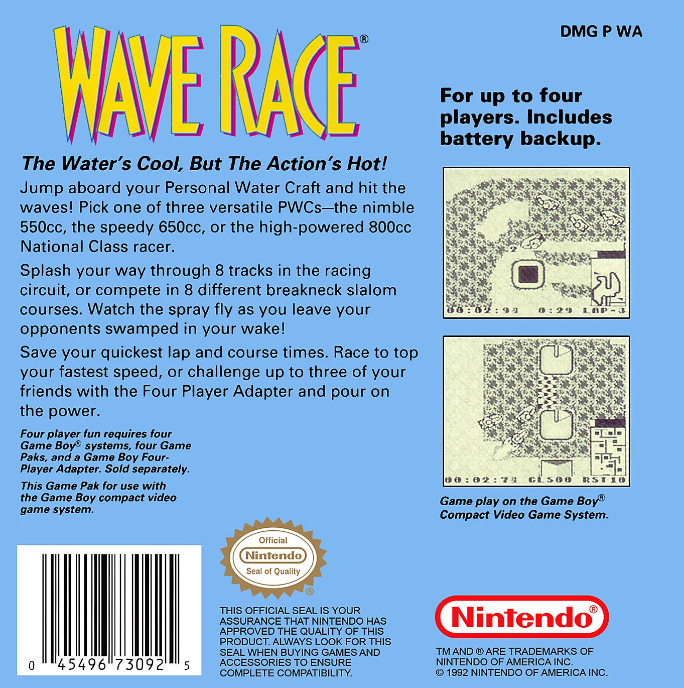 Wave Race Game Boy - Video Game - Used - CaveGamers - Image 2
