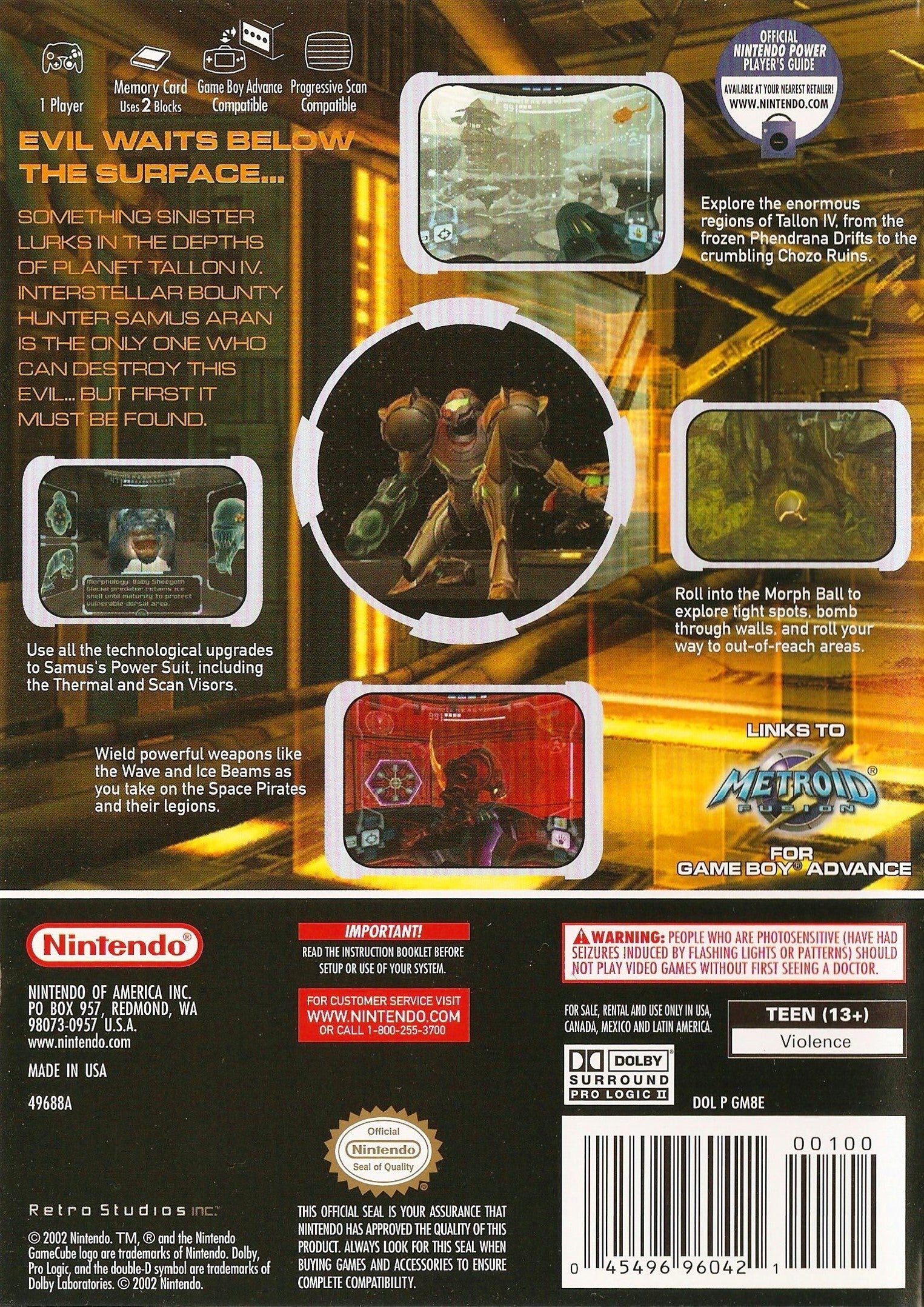 Metroid Prime GameCube - Video Game - Used - CaveGamers - Image 2