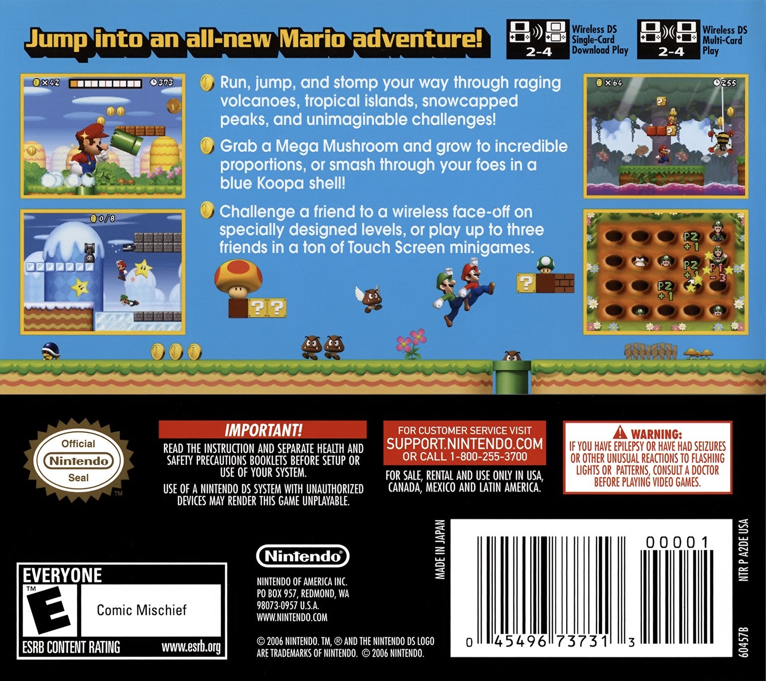 New Super Mario Bros DS - Video Game - Used - CaveGamers - Image 2