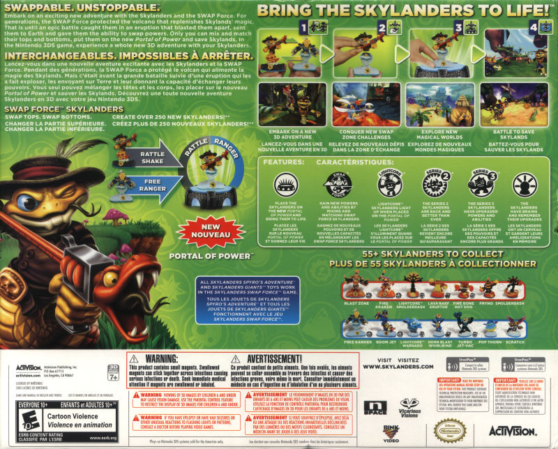 Skylanders Swap Force 3DS - Video Game - Used - CaveGamers - Image 2