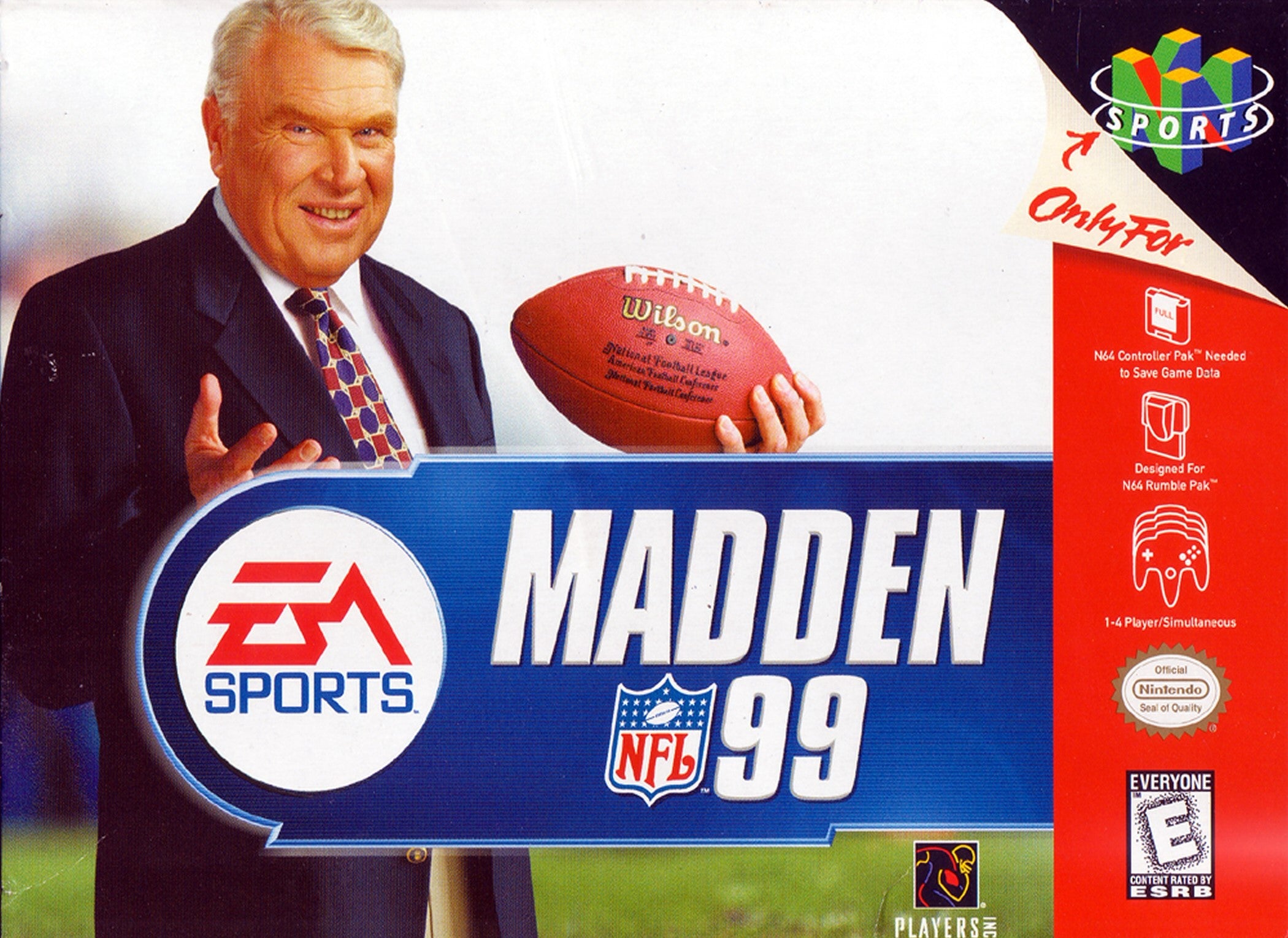 Madden NFL 99 N64 - Video Game - Used - CaveGamers