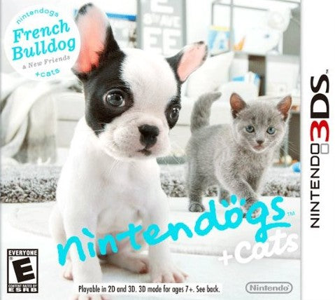 Nintendogs + Cats: French Bulldog and New Friends 3DS - Video Game - Used - CaveGamers