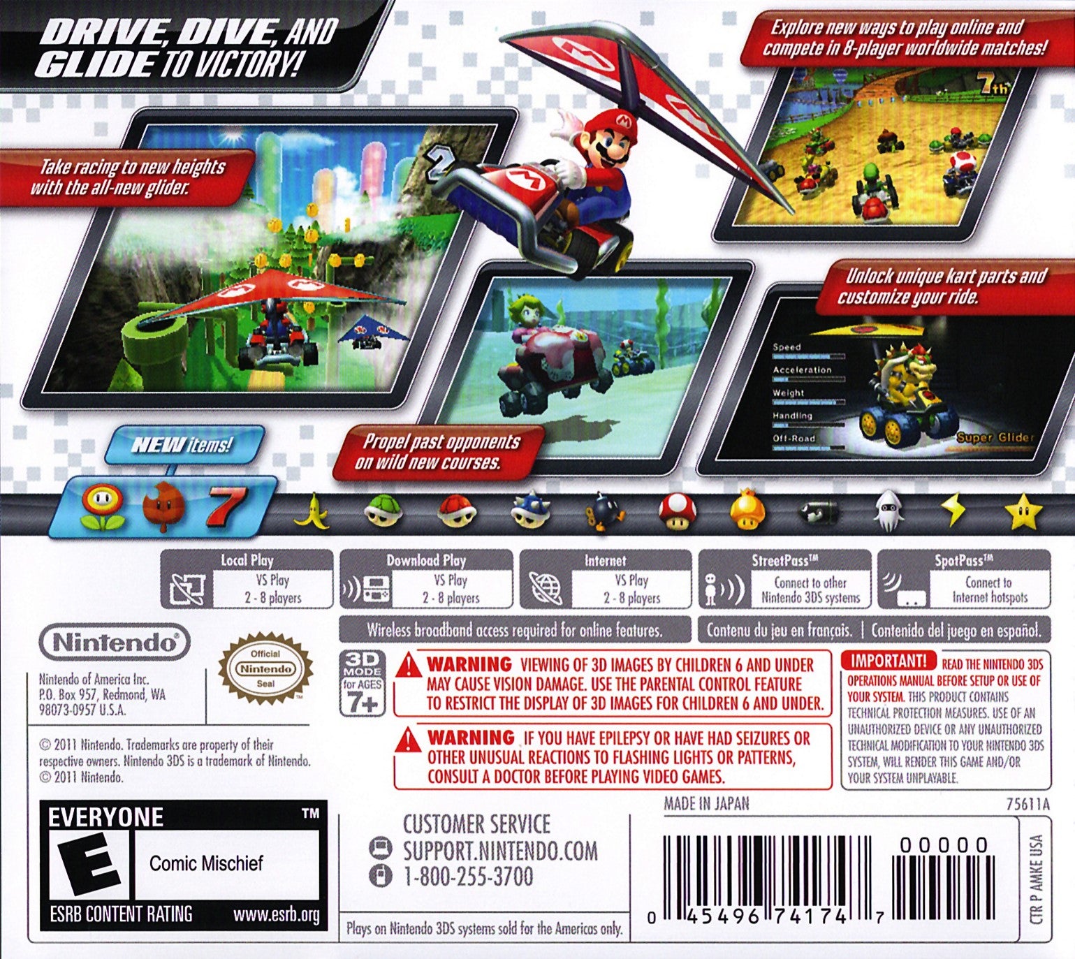 Mario Kart 7 3DS - Video Game - Used - CaveGamers - Image 2