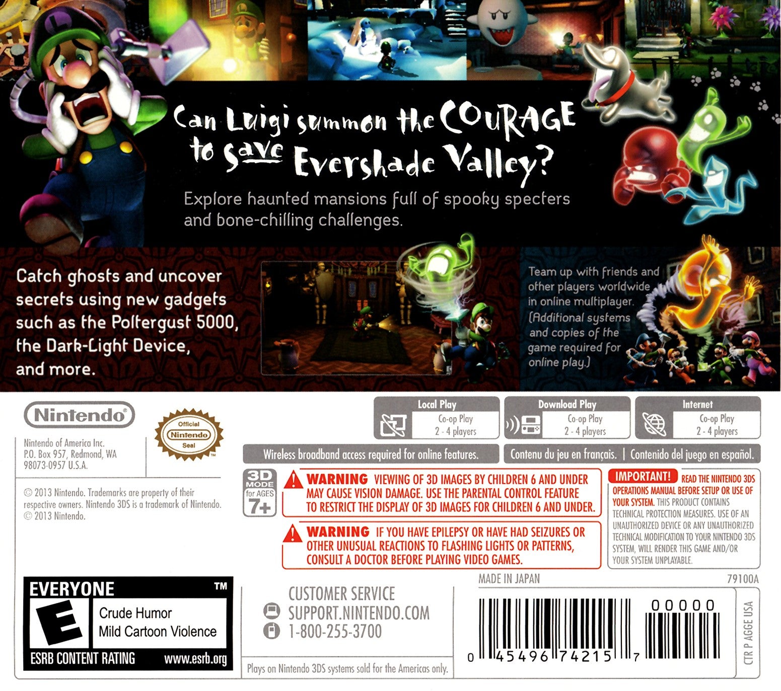 Luigi's Mansion: Dark Moon 3DS - Video Game - Used - CaveGamers - Image 2