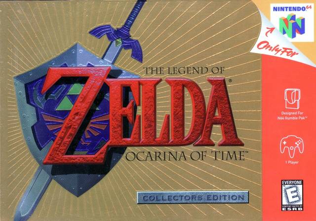 The Legend of Zelda: Ocarina of Time - Collector's Edition (Gold Cartridge) N64 - Video Game - Used - CaveGamers