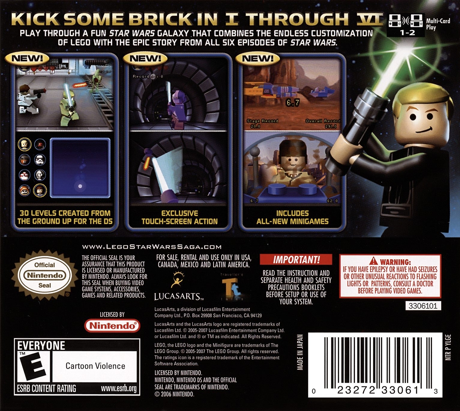 Lego Star Wars: The Complete Saga DS - Video Game - Used - CaveGamers - Image 2