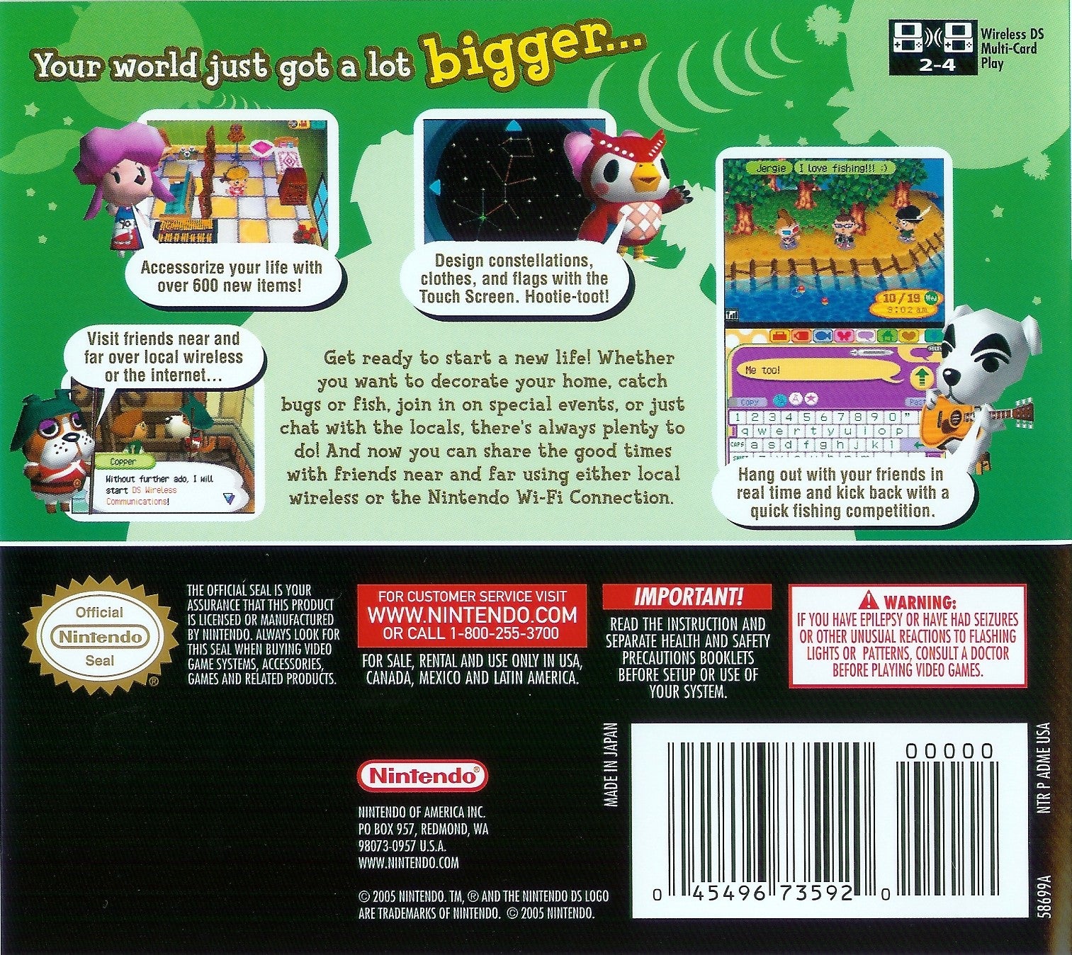 Animal Crossing: Wild World DS - Video Game - Used - CaveGamers - Image 2