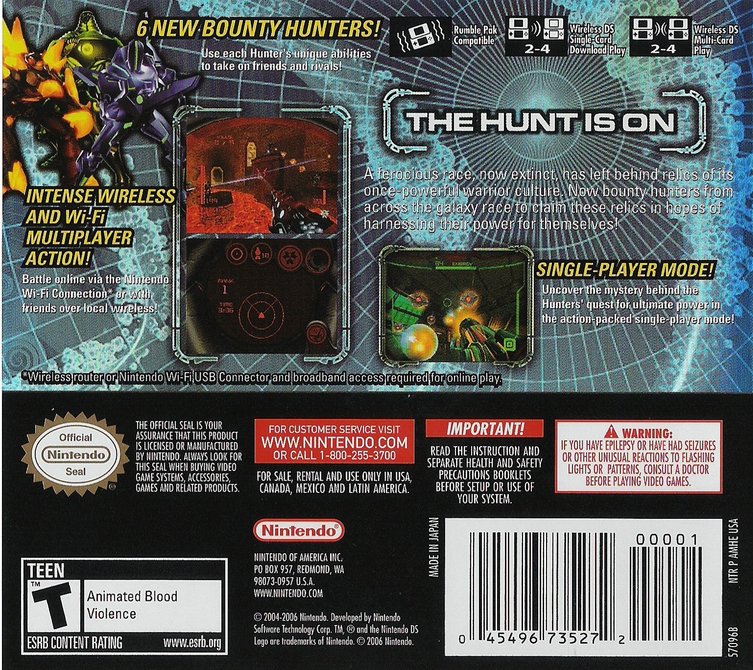 Metroid Prime Hunters DS - Video Game - Used - CaveGamers - Image 2