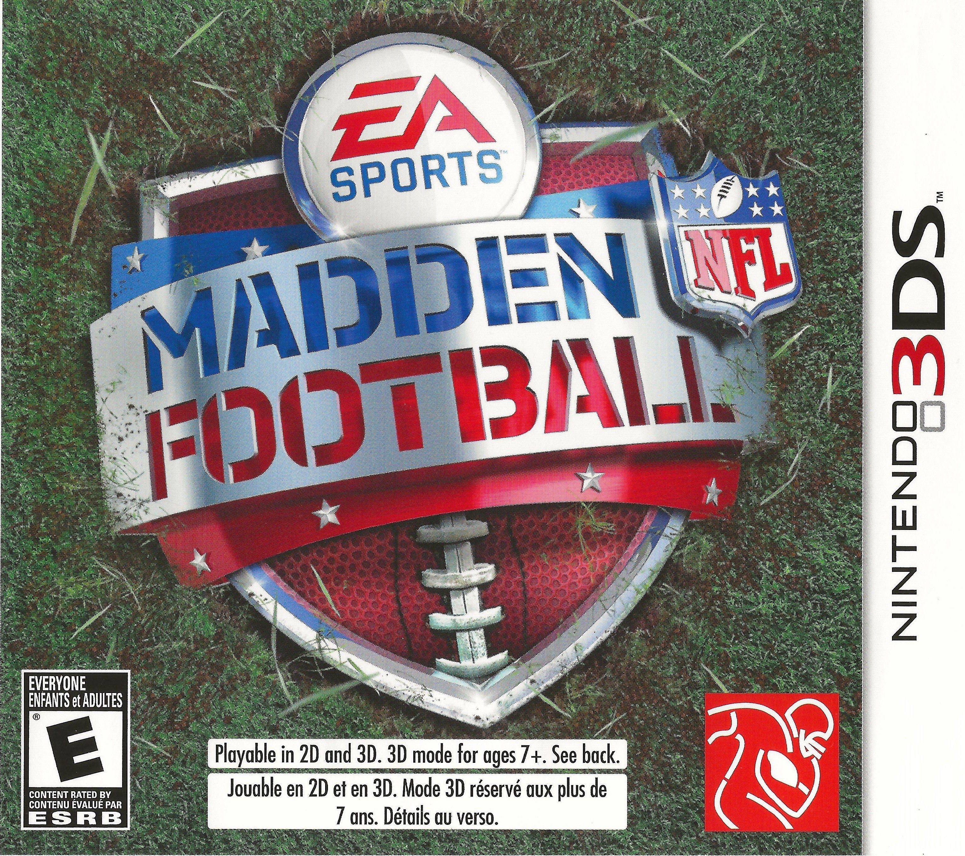 Madden NFL Football (Nintendo 3DS) game xl 2ds 14633194661