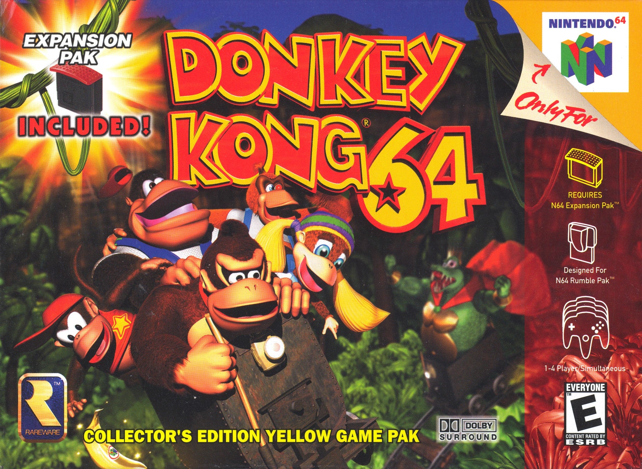 Donkey Kong 64 N64 - Video Game - Used - CaveGamers