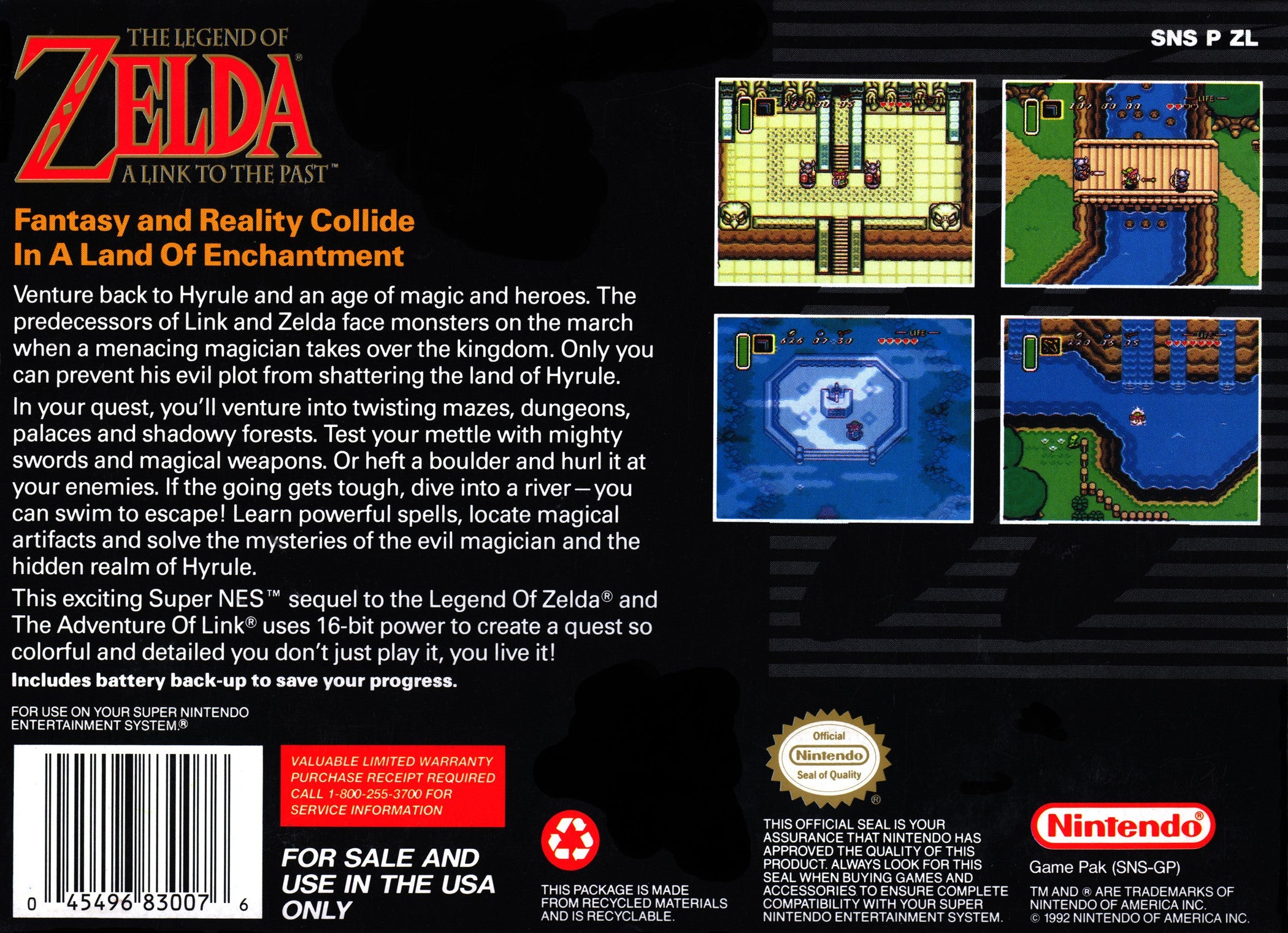 The Legend of Zelda: A Link to the Past SNES - Video Game - Used - CaveGamers - Image 2