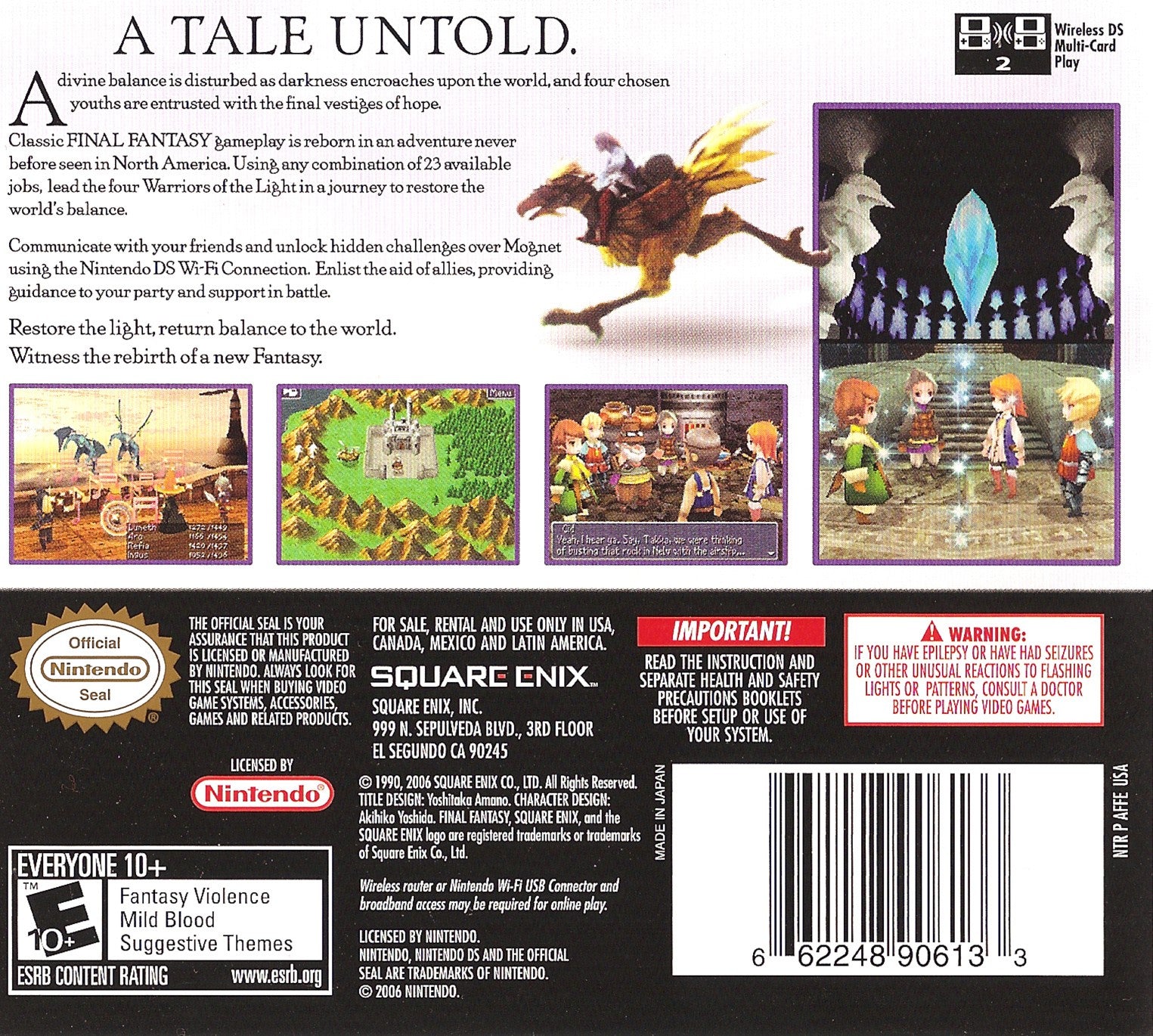 Final Fantasy III DS - Video Game - Used - CaveGamers - Image 2