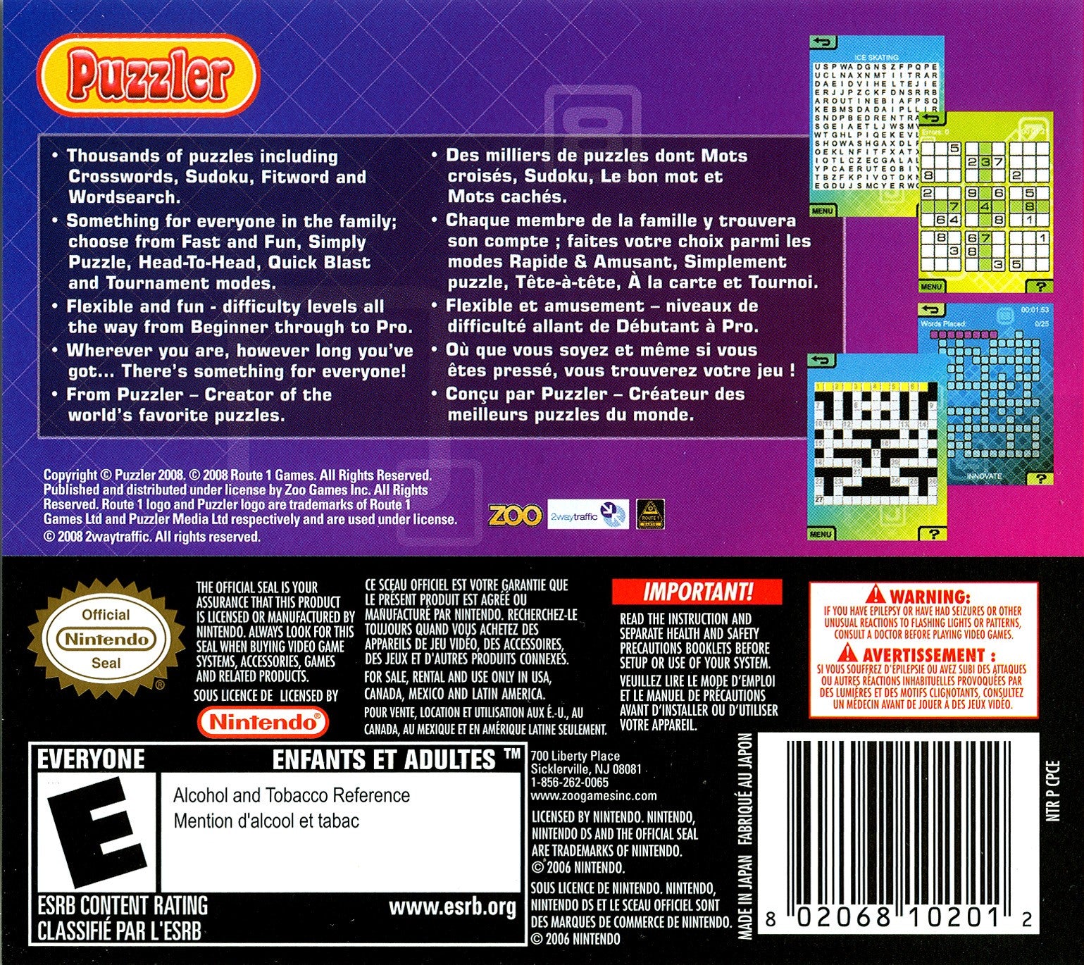 Puzzler Collection DS - Video Game - Used - CaveGamers - Image 2