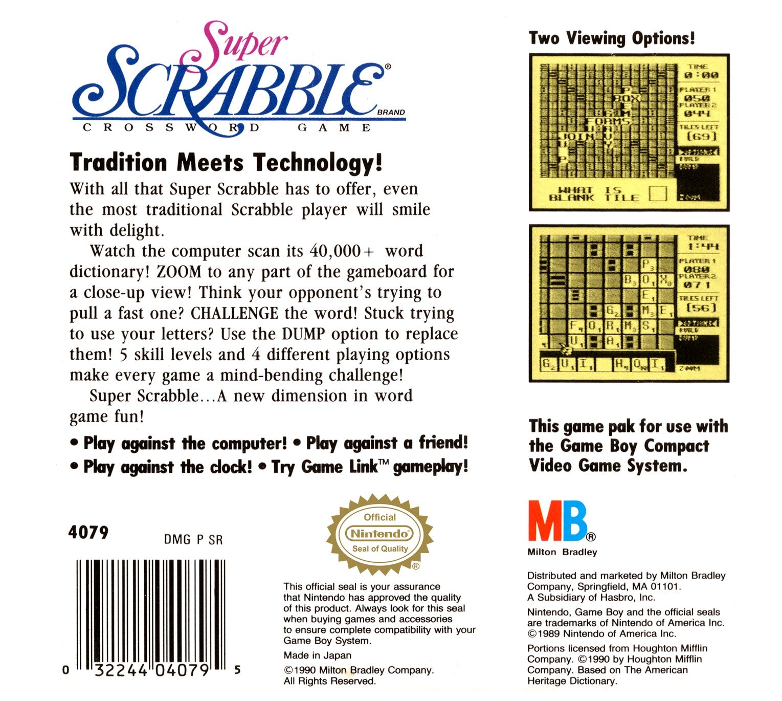 Super Scrabble Game Boy - Video Game - Used - CaveGamers - Image 2