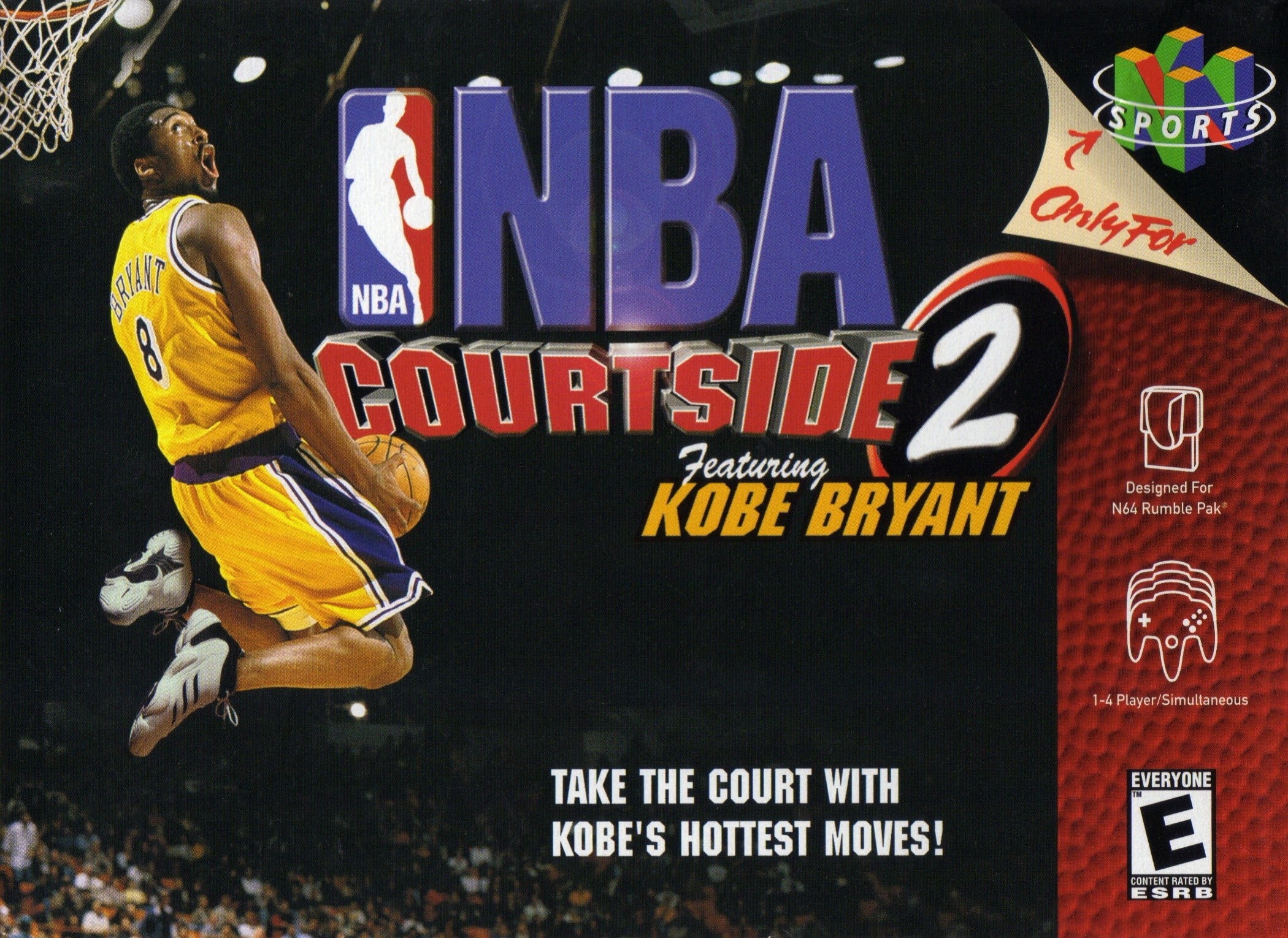 NBA Courtside 2 Featuring Kobe Bryant N64 - Video Game - Used - CaveGamers