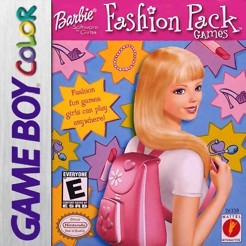Barbie Fashion Pack Games Game Boy Color - Video Game - Used - CaveGamers