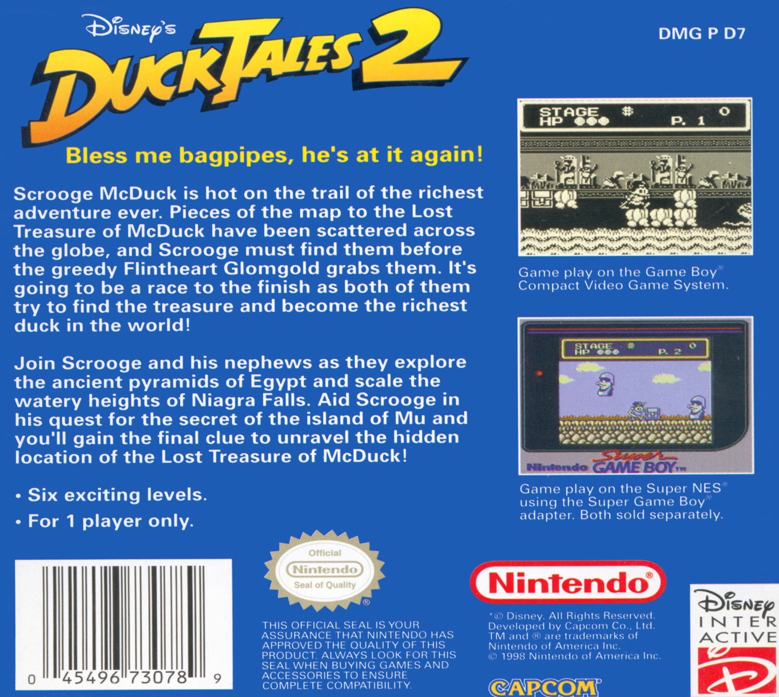 Duck Tales 2 Game Boy - Video Game - Used - CaveGamers - Image 2