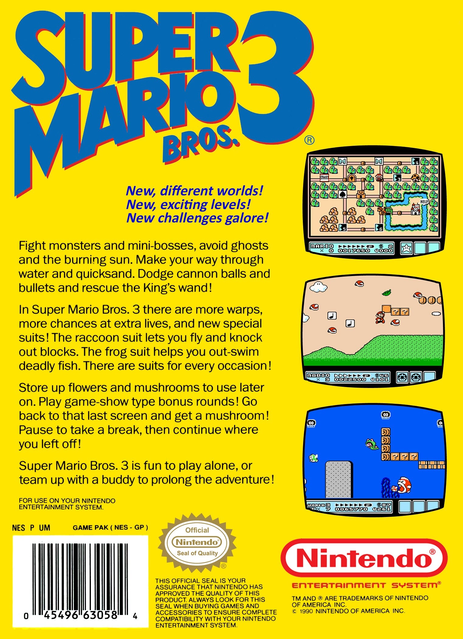 Super Mario Bros. 3 NES - Video Game - Used - CaveGamers - Image 2
