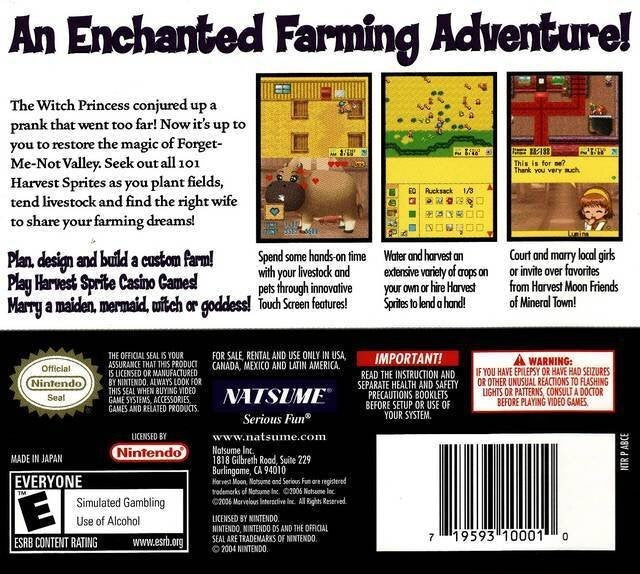 Harvest Moon DS - Video Game - Used - CaveGamers - Image 2
