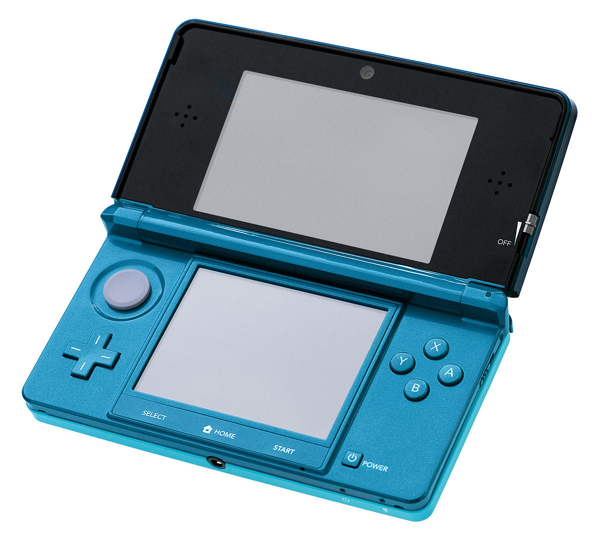 Nintendo 3DS - Aqua Blue - Video Game System - Used - CaveGamers