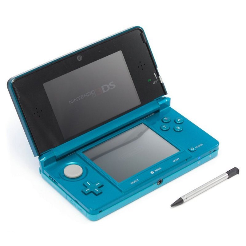 Nintendo 3DS - Aqua Blue - Video Game System - Used - CaveGamers - Image 2