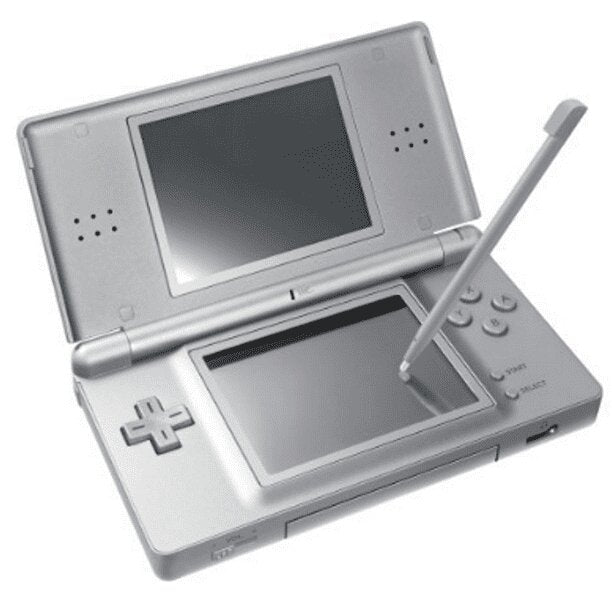 Nintendo DS Lite - Metallic Silver - Video Game System - Used - CaveGamers