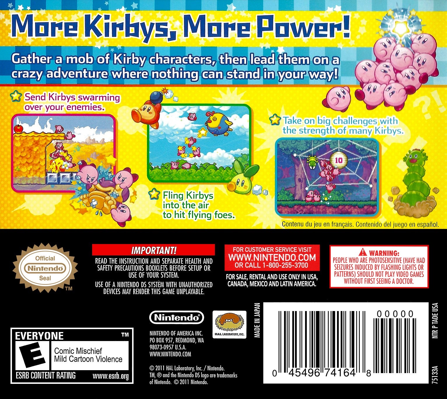 Kirby Mass Attack DS - Video Game - Used - CaveGamers - Image 2