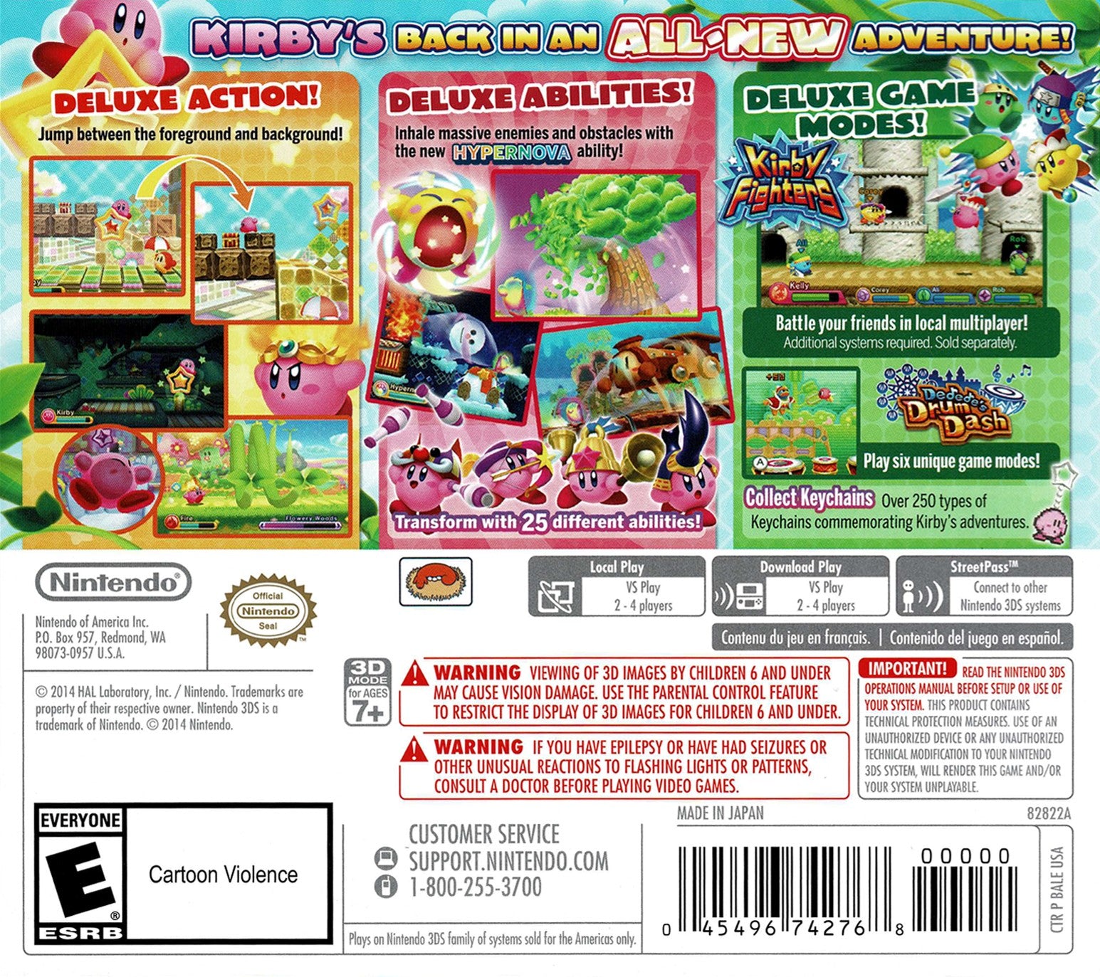 Kirby Triple Deluxe 3DS - Video Game - Used - CaveGamers - Image 2