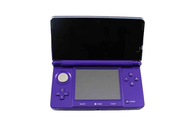 Nintendo 3DS - Midnight Purple - Video Game System - Used - CaveGamers