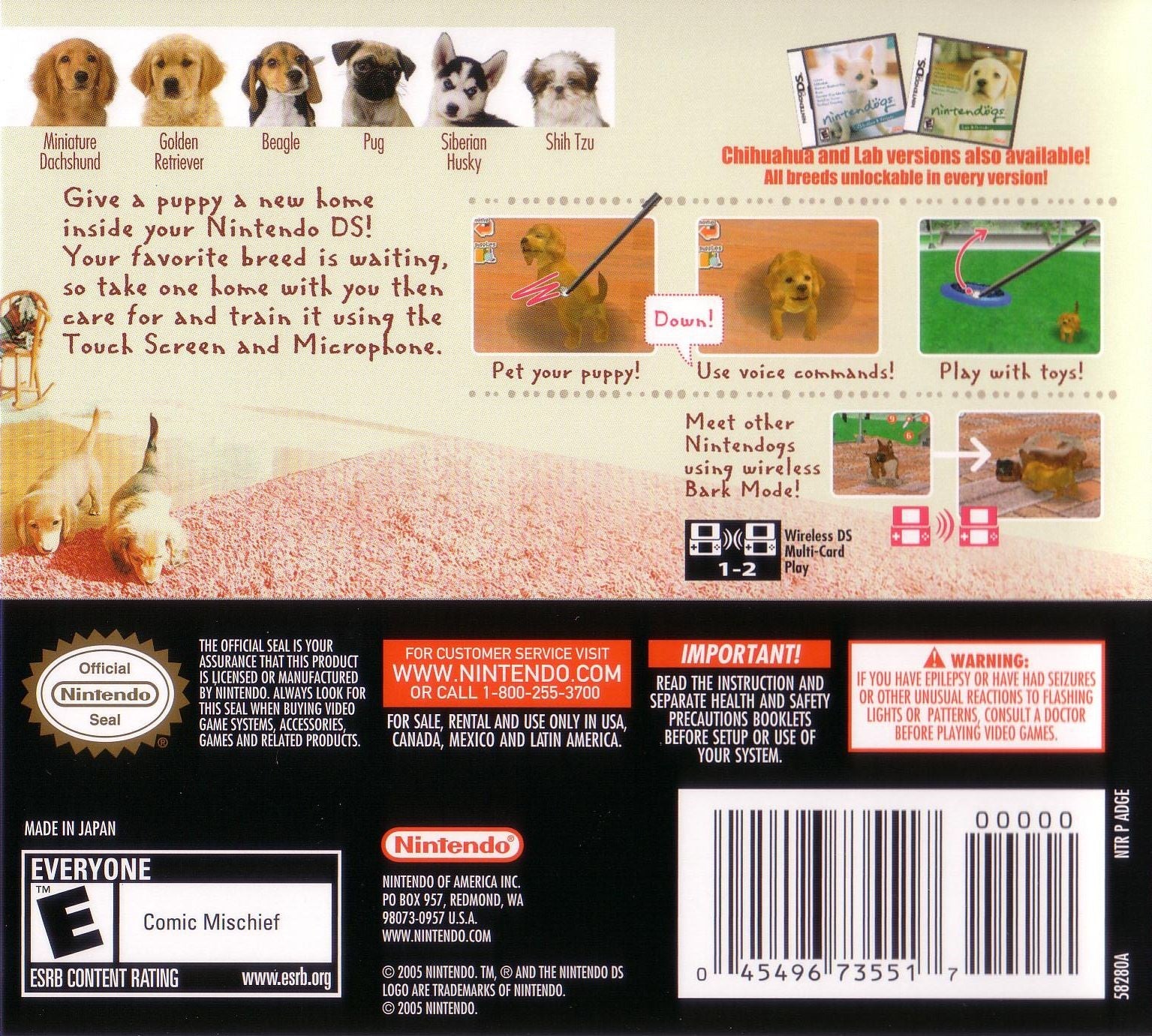 Nintendogs Dachshund & Friends - Video Game - Used - CaveGamers - Image 2