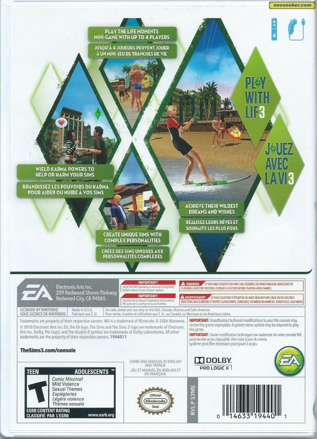 The Sims 3 Wii - Video Game - Used - CaveGamers - Image 2