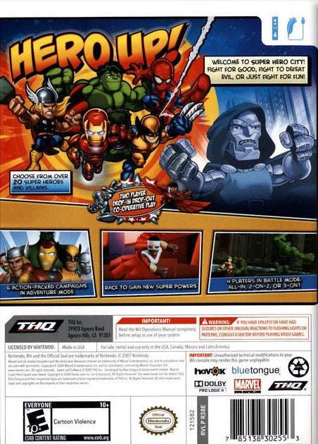 Marvel Super Hero Squad Wii - Video Game - Used - CaveGamers - Image 2