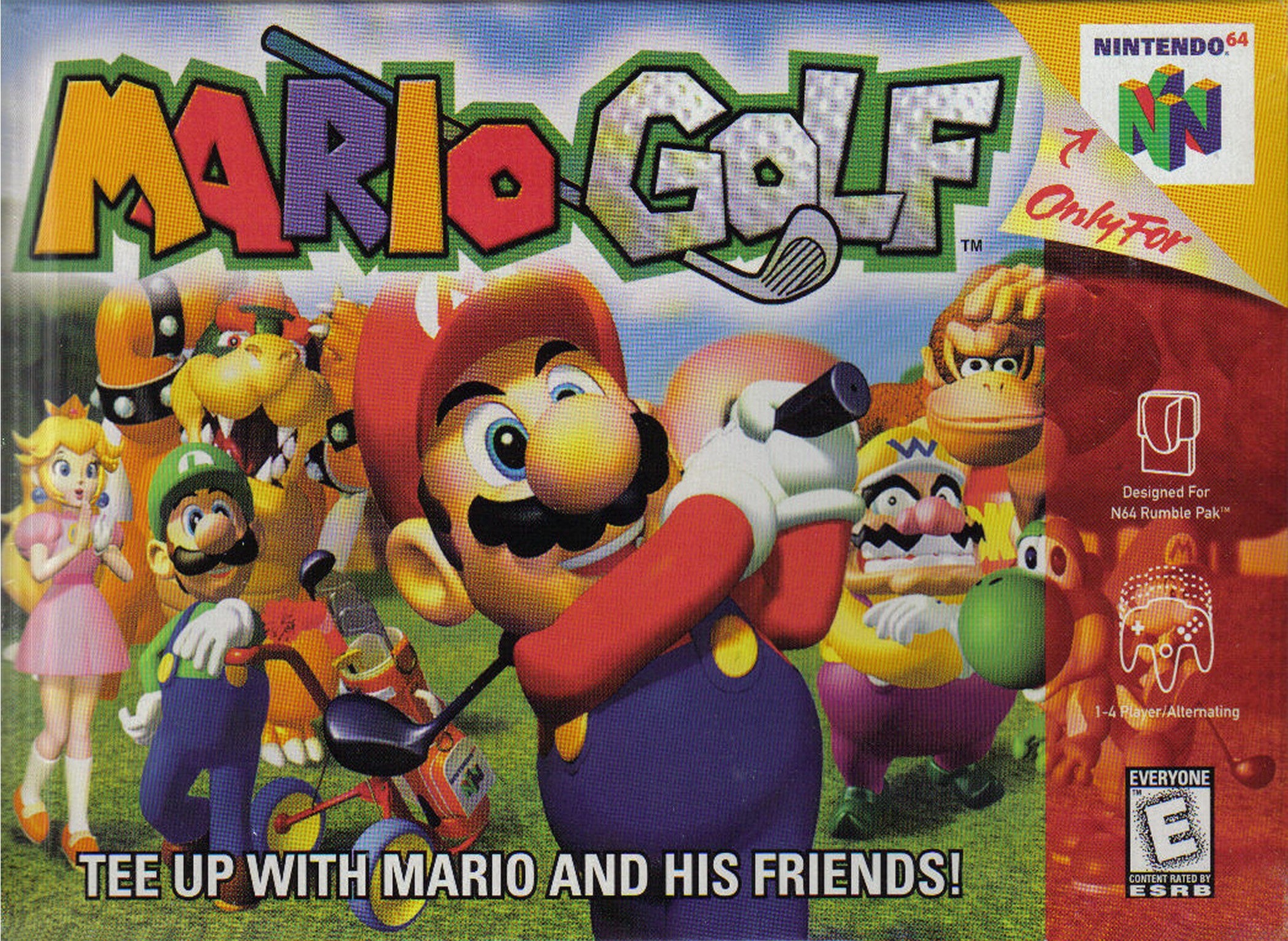 Mario Golf N64 - Video Game - Used - CaveGamers
