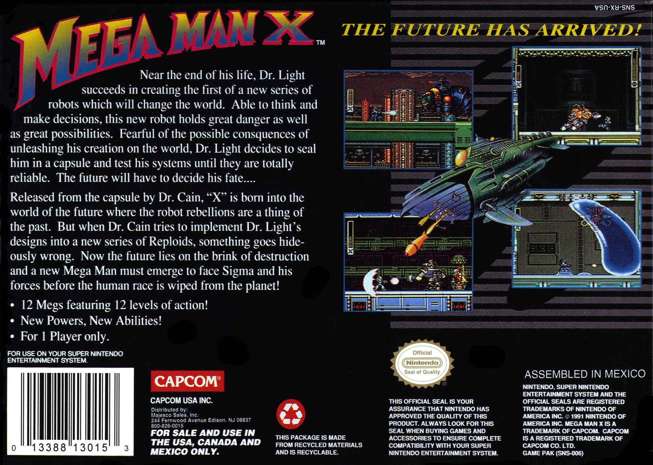 Mega Man X SNES - Video Game - Used - CaveGamers - Image 2
