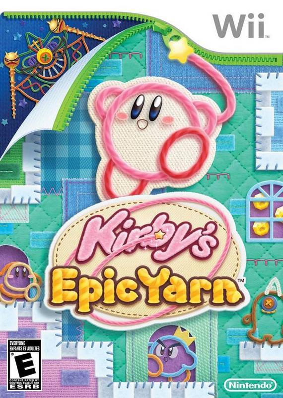 Kirby's Epic Yarn Wii - Video Game - Used - CaveGamers