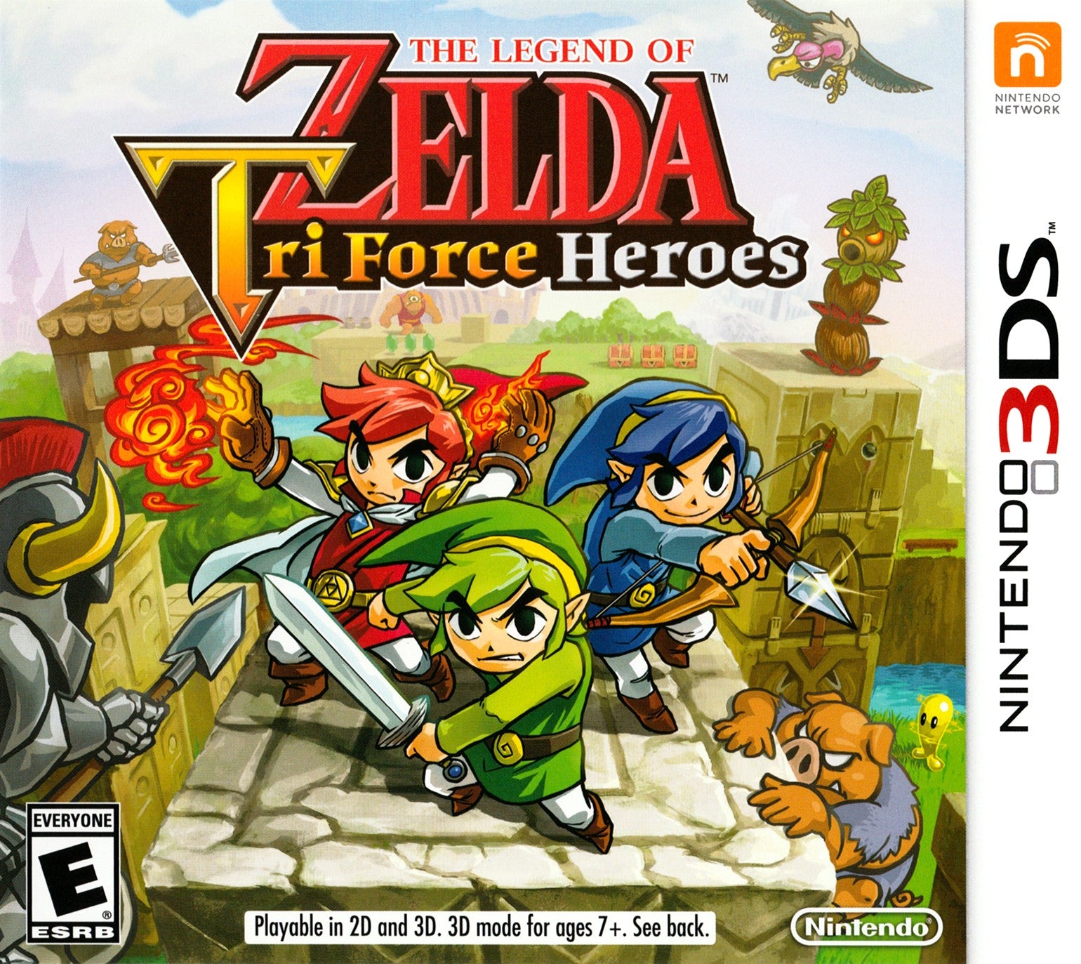 The Legend of Zelda: TriForce Heroes 3DS - Video Game - Used - CaveGamers