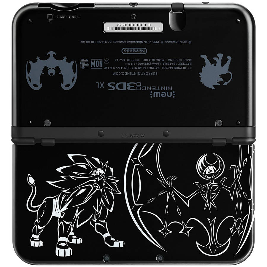 New Nintendo 3DS XL - Solgaleo Lunala Black Edition - Video Game System - Used - CaveGamers - Image 2