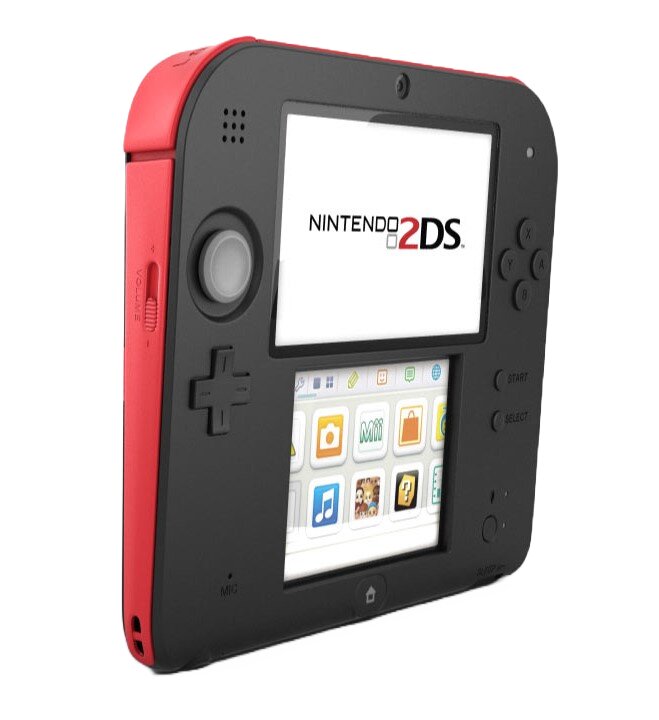 Nintendo 2DS - Red / Black 3DS - Video Game System - Used - CaveGamers - Image 2