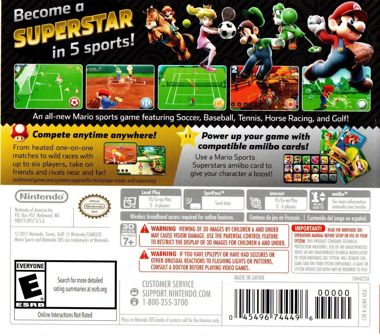 Mario Sports Superstars 3DS - Video Game - Used - CaveGamers - Image 2